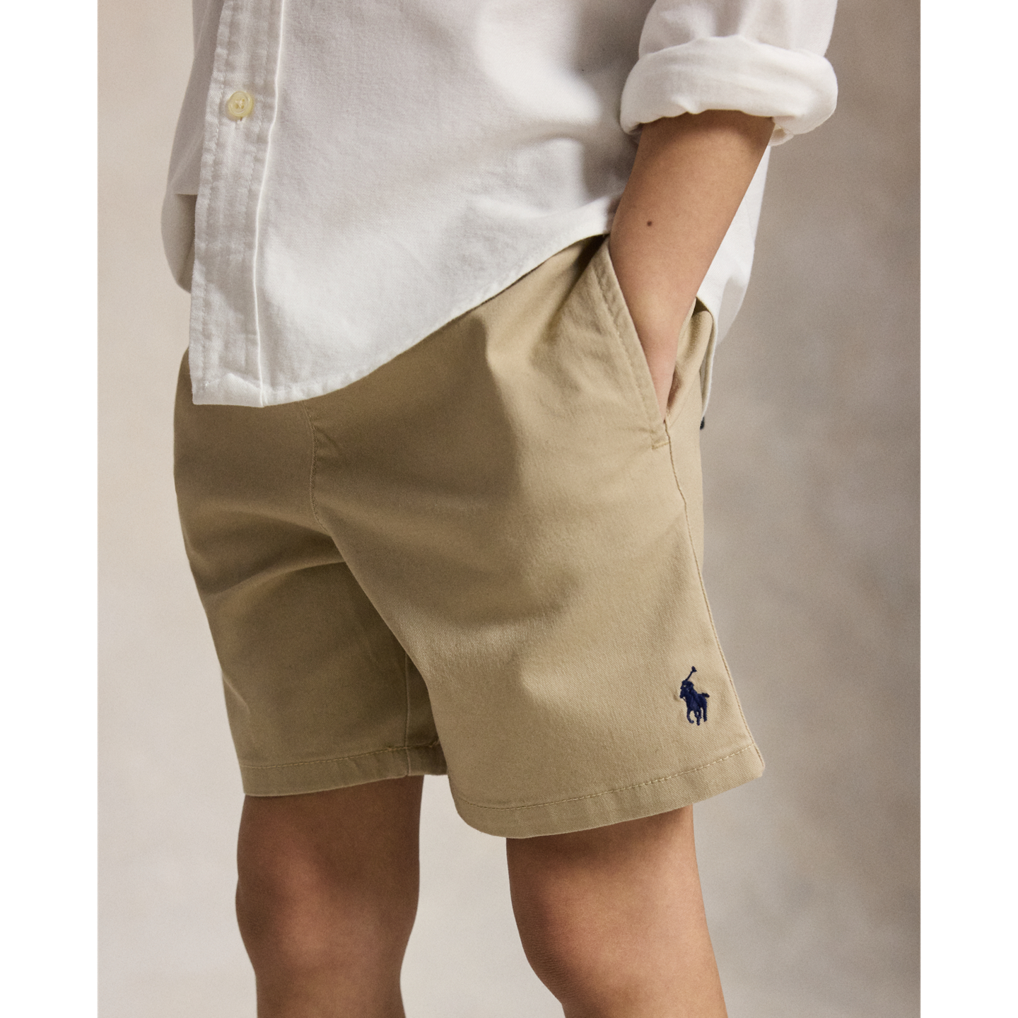 Шорты Ralph Lauren Stretch Chino Short, цвет: Хаки — фото 3