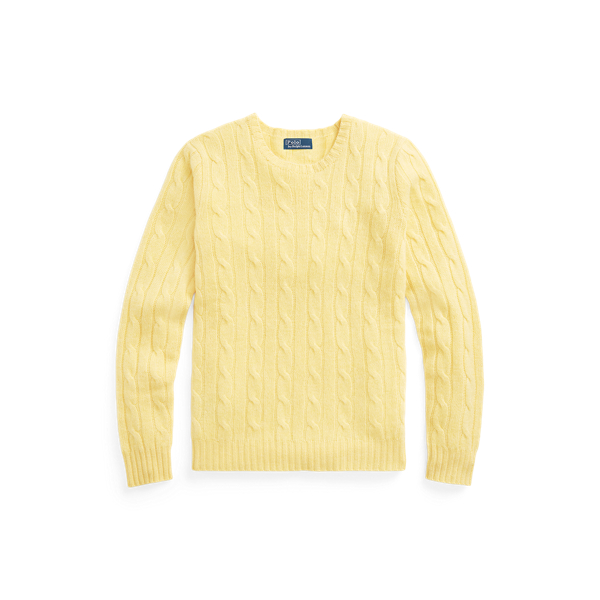 Ralph lauren women's yellow sweater best sale