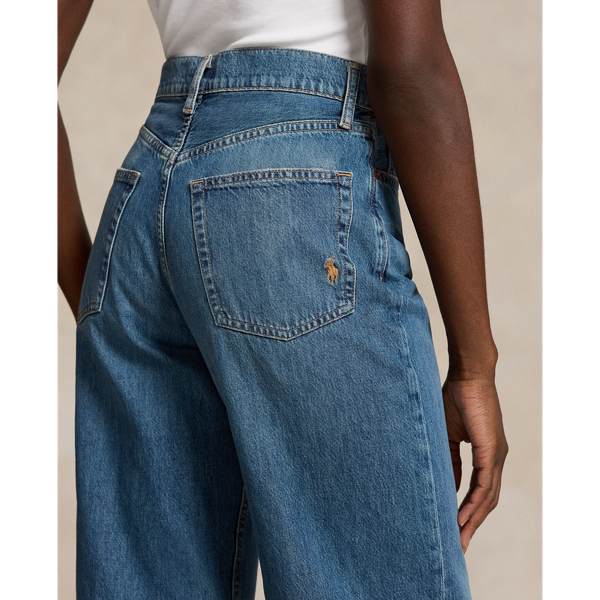 POLO Ralph Lauren【現行】 WideReg Crop Jeans Polo Ralph Lauren Big Girls Cropped Wide Leg Jeans | Dillard's