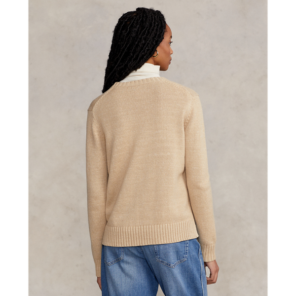 Pullover mit New Orleans Polo Bear Polo Ralph Lauren in Sandbraun multi 5