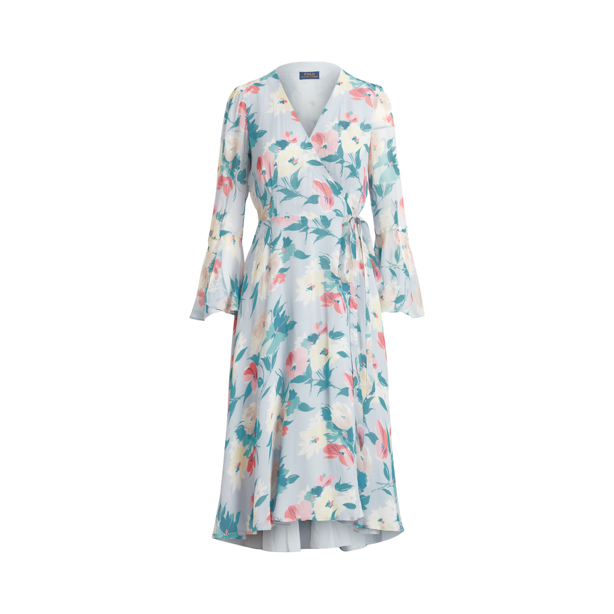 【POLO RALPH LAUREN】FLORAL CRINKLE GEORGETTE WRAP ドレス Floral Crinkled Georgette Wrap Dress