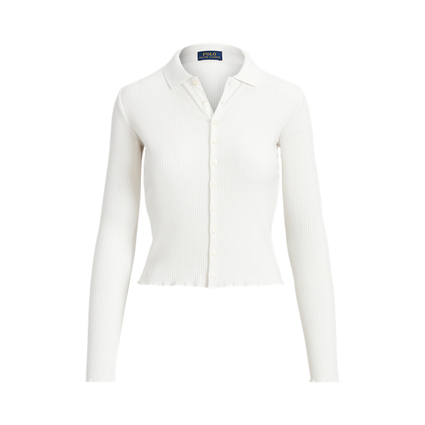 ニット/セーター TODAYFUL - louren / front button polo knit Cropped Rib-Knit Button-Front Polo Shirt for Women | Ralph