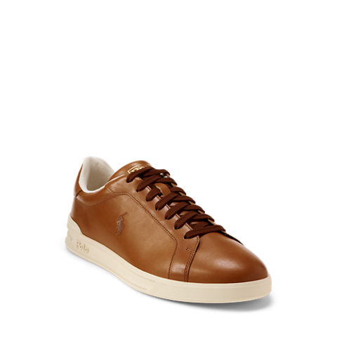 Мужские кроссовки Ralph Lauren Heritage Court II Leather, цвет: Polo Pale Russet