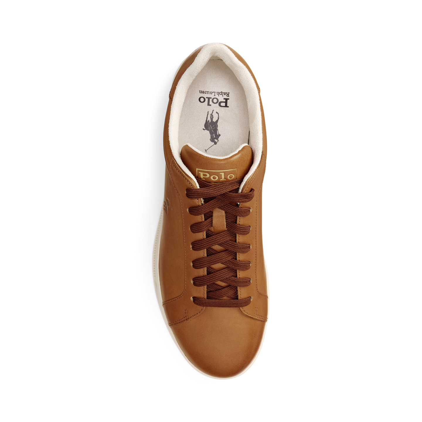 Мужские кроссовки Ralph Lauren Heritage Court II Leather, цвет: Polo Pale Russet — фото 3