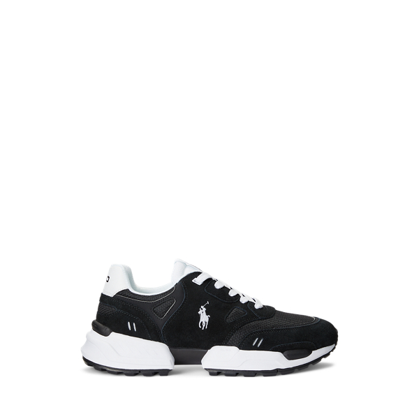 Baskets Jogger en daim et filet Polo Ralph Lauren en 1