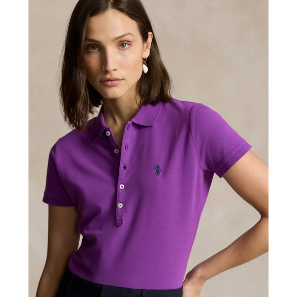 Paloma Purple Slim Fit Stretch Polo Shirt Polo Ralph Lauren 6