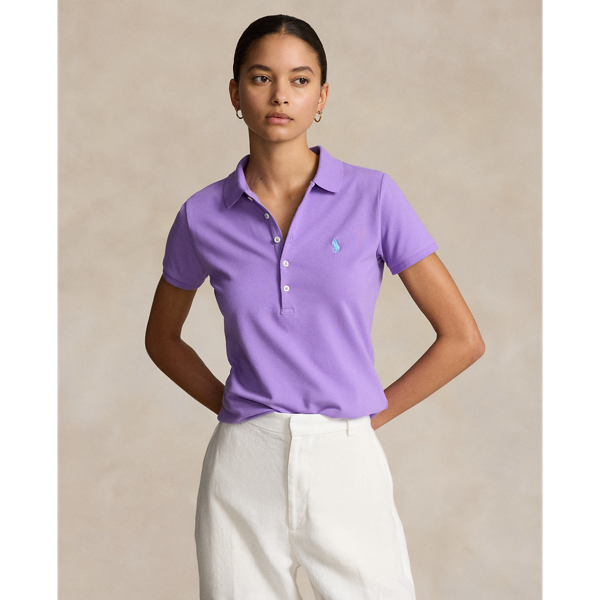 Women s Purple Slim Fit Polo Shirts Ralph Lauren