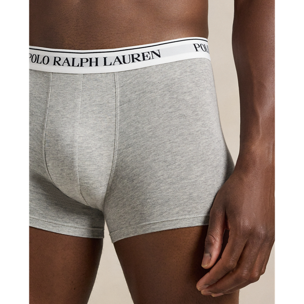 Lot de 3 boxers classiques coton stretch Polo Ralph Lauren en And Heather/Black/White 3