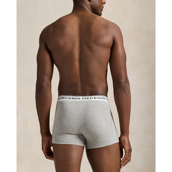 Lot de 3 boxers classiques coton stretch Polo Ralph Lauren en And Heather/Black/White 4