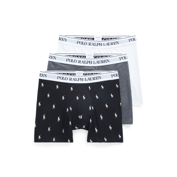 Stretch Cotton Boxer Brief 3 Pack for Men Ralph Lauren UK