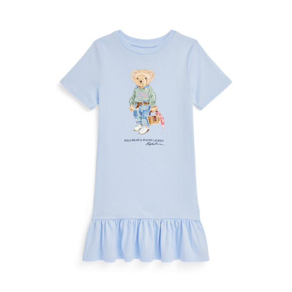 T-Shirt-Jersey-Kleid mit Polo Bear Girls 1.5-6.5 Years in 1