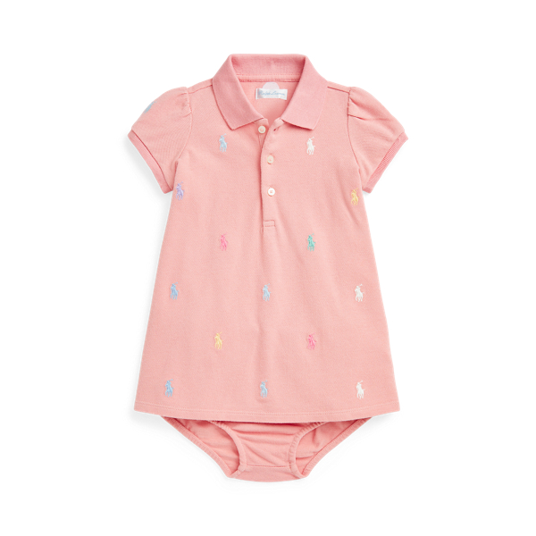 Vestido e tapa-fraldas Polo em piqu&eacute; Polo Pony