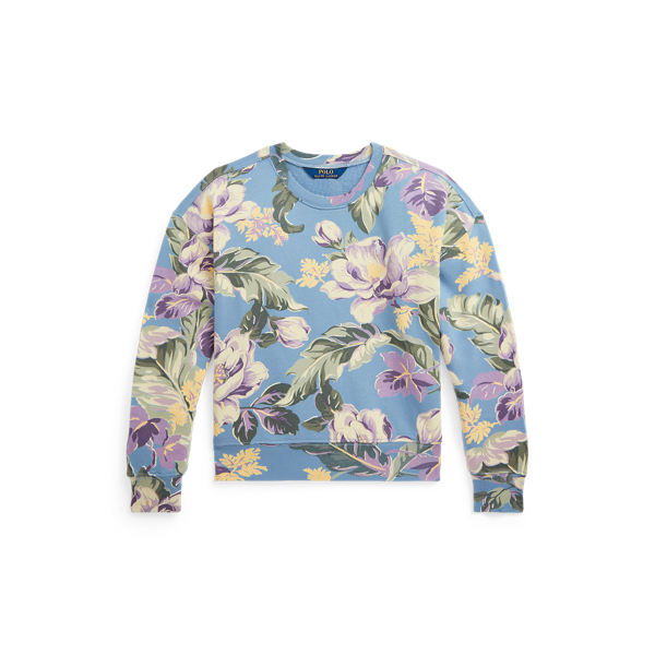 Sweat en coton &eacute;ponge &agrave; fleurs Girls 7-14 Years en 1