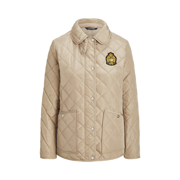 Crest-Patch Quilted Jacket Lauren 1