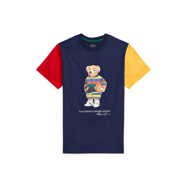 Polo Bear Color Blocked Cotton Tee