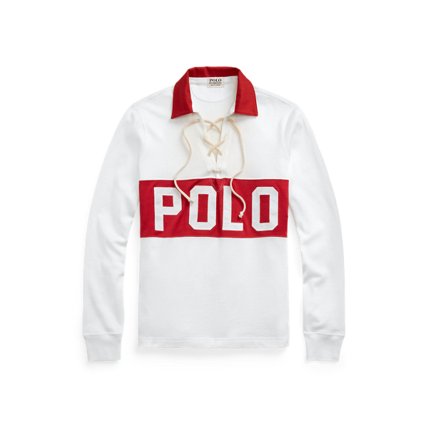 Logo Lace-Up Polo Shirt Polo Ralph Lauren 1
