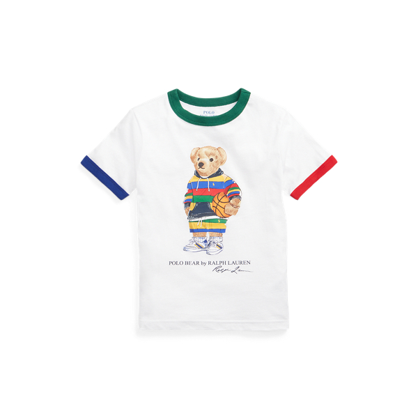 Katoenen jersey T-shirt met Polo Bear