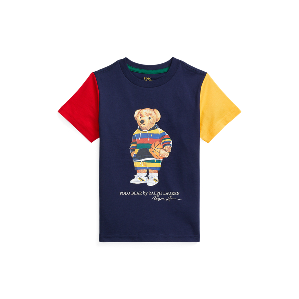 Polo Bear Colour-Blocked Cotton T-Shirt