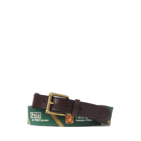 Polo Bar Needlepoint Belt