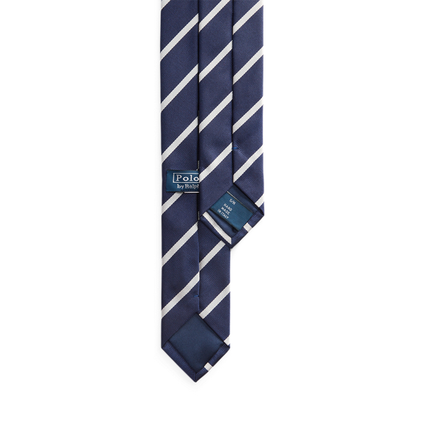 Navy Striped Silk Tie Belt Polo Ralph Lauren 2