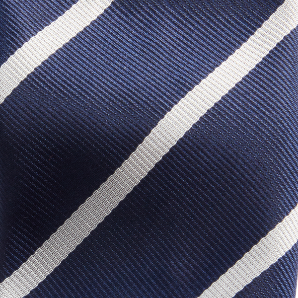 Navy Striped Silk Tie Belt Polo Ralph Lauren 3