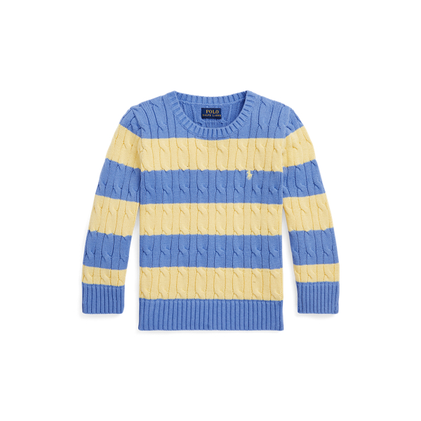 Pull ray&eacute; en coton torsad&eacute; Boys 1.5-6 Years en 1