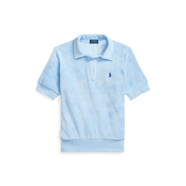Polohemd aus Terry Polo Ralph Lauren in Elite-Blau 2