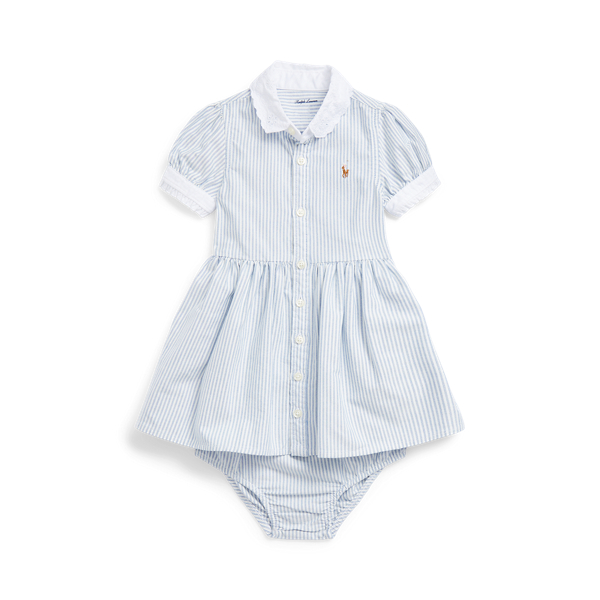 Striped Oxford Shirtdress and Bloomer