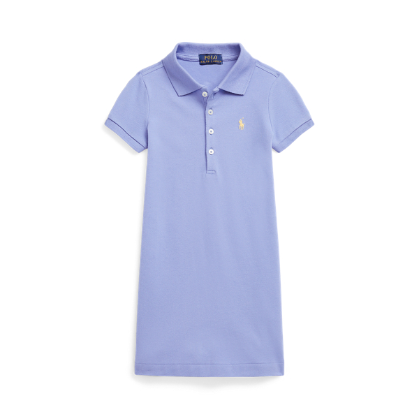 Robe polo en piqu&eacute; stretch