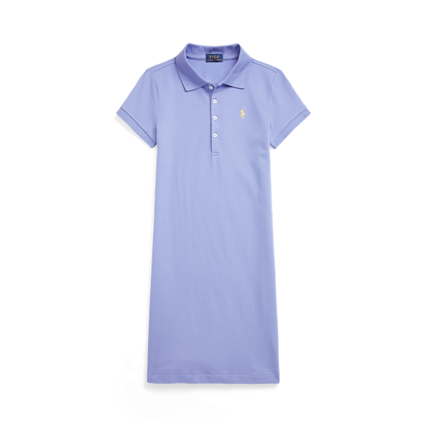 Stretch Mesh Polo Dress