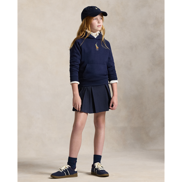 Newport Navy Big Pony Fleece Hoodie Girls 7-14 Years 4