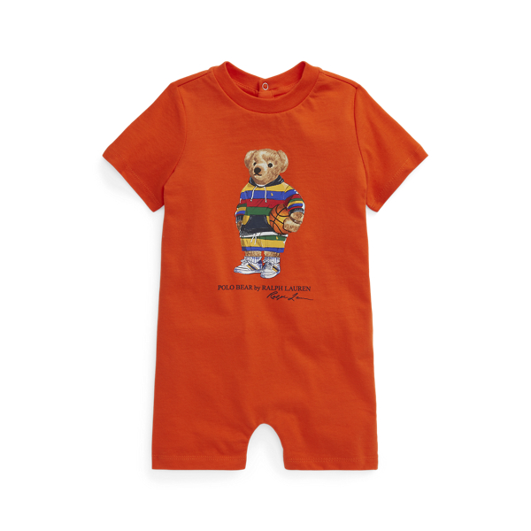 Polo Bear Cotton Jersey Shortall Baby Boy 1