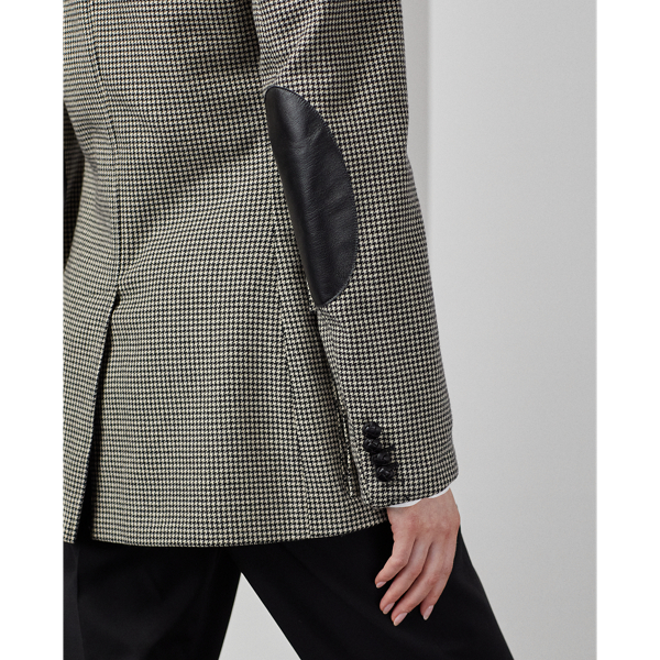 Black/Cream Preston Houndstooth Wool Jacket Ralph Lauren Collection 7