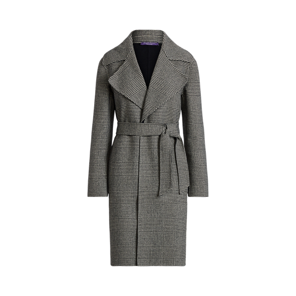 Doppelseitiger Glencheck-Mantel Cameo Ralph Lauren Collection in 1