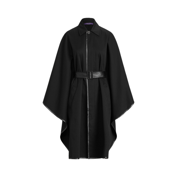 Poncho em sarja de algod&atilde;o Lenore Ralph Lauren Collection em 1