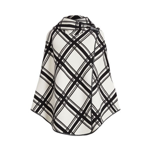 Marsilla Plaid Wool-Blend Cape Ralph Lauren Collection 1