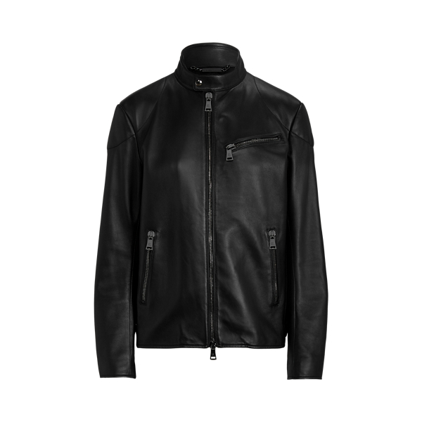 Giacca biker Keven in agnello Ralph Lauren Collection in 1