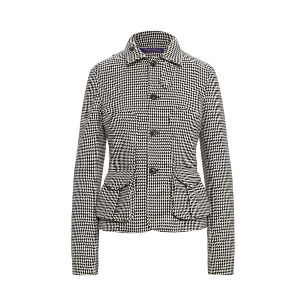 Veste Cartwright pied-de-poule en laine