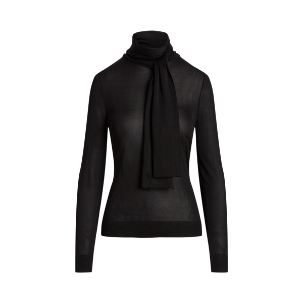 Jersey de seda con cuello estilo bufanda Ralph Lauren Collection en 1