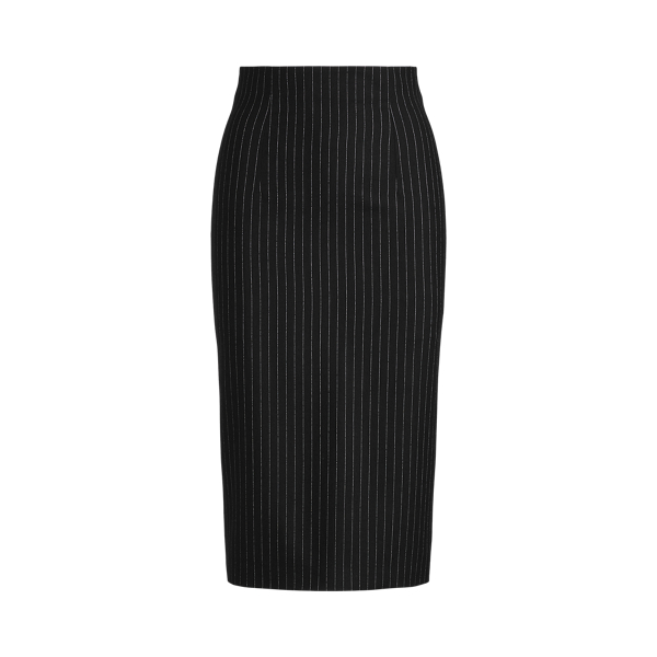 Korte Curran krijtstreep kokerrok Ralph Lauren Collection in 1