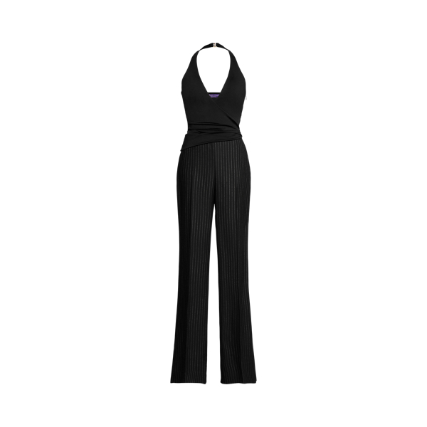 Mylah mouwloze jumpsuit met halter