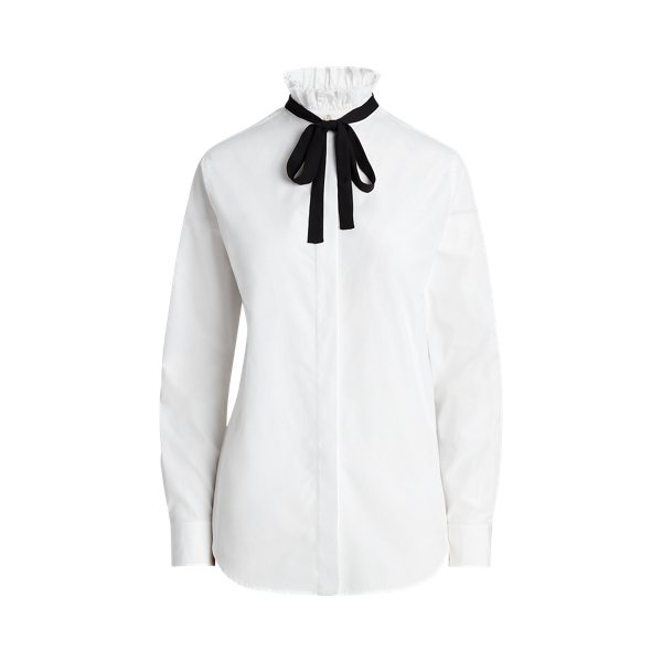 Andresa Cotton Broadcloth Shirt Ralph Lauren Collection 1