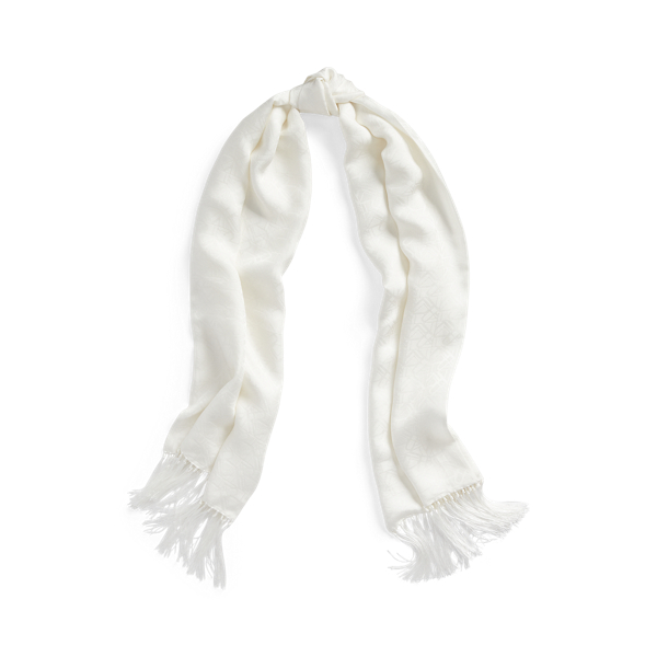RL jacquard zijden sjaal