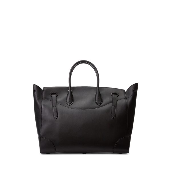 高級 RALPH LAUREN Ricky レザー トートバッグ 黒 e407 高級 RALPH LAUREN Ricky レザー トートバッグ 黒 e407