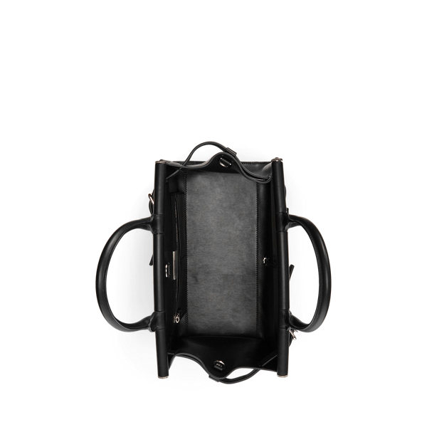Black RL50 Quilted Calfskin Medium Bag Ralph Lauren Collection 5