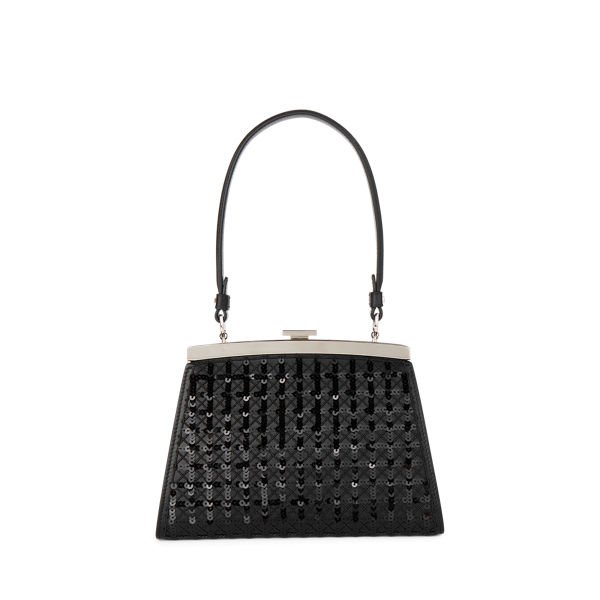 Embroidered Calfskin Art Deco Frame Bag