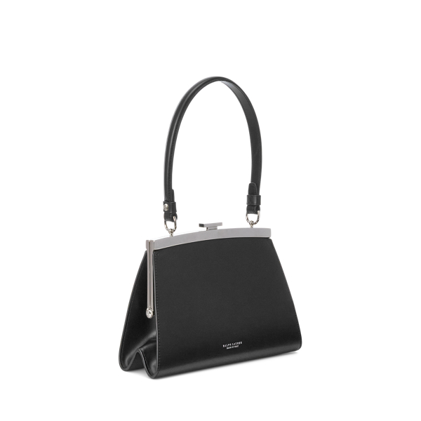 Black Calfskin Art Deco Frame Bag Ralph Lauren Collection 3