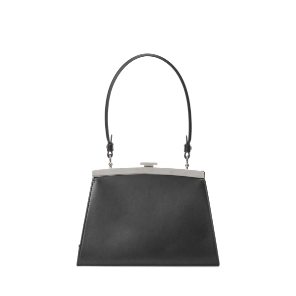 Black Calfskin Art Deco Frame Bag Ralph Lauren Collection 4