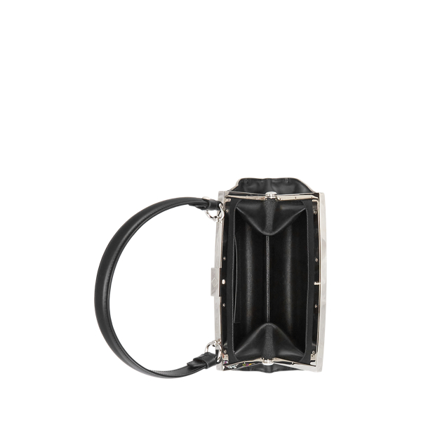 Black Calfskin Art Deco Frame Bag Ralph Lauren Collection 5