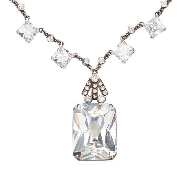 Collier pendentif en cristal Ralph Lauren Collection en Argent 2